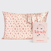 Satin Pillowcase in Cherry Print 2 Pack