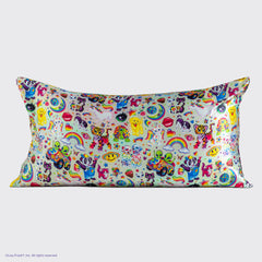 Lisa Frank x Kitsch Satin Pillowcase in The Fantastic World of Lisa Frank 2 Pack - King