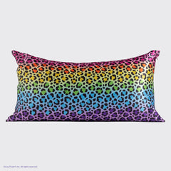 Lisa Frank x Kitsch Satin Pillowcase in Rainbow Leopard 4 Pack - King