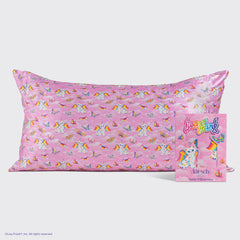 Lisa Frank x Kitsch Satin Pillowcase in Angel Kitty™ 2 Pack - King