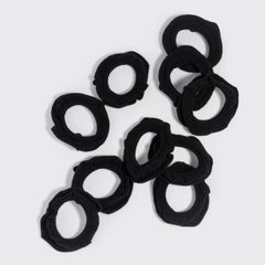 Black Petal Hair Elastics