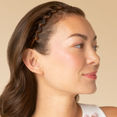 Black & Tort Zig Zag Headbands 2pc Set