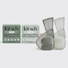 Rosemary & Biotin Shampoo & Conditioner Combo + Bar Saver Bags Bundle