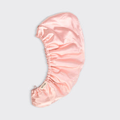 Blush Satin Wrapped Hair Towel