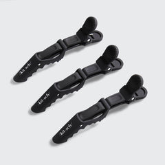 Black No-Slip Alligator Clips 3pc Set
