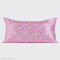 Lisa Frank x Kitsch Satin Pillowcase in Angel Kitty™ 2 Pack - King