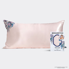 Bridgerton x Kitsch Satin Pillowcase in Wisteria 4 Pack - King