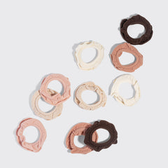 Blush Petal Hair Elastics