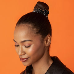 Ghosts & Pumpkins Ruched Satin Scrunchies 5pc Set