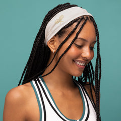 Cream, Court Green & Navy Blue Active Headbands 3pc Set