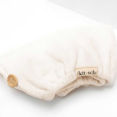 Organic Bamboo Hair Towel - White
