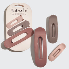 Terracotta Flat Claw Clips 3pc Set