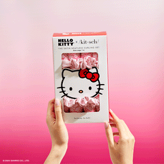 Kitsch x Hello Kitty XL Heatless Curling Set in Hello Kitty Faces