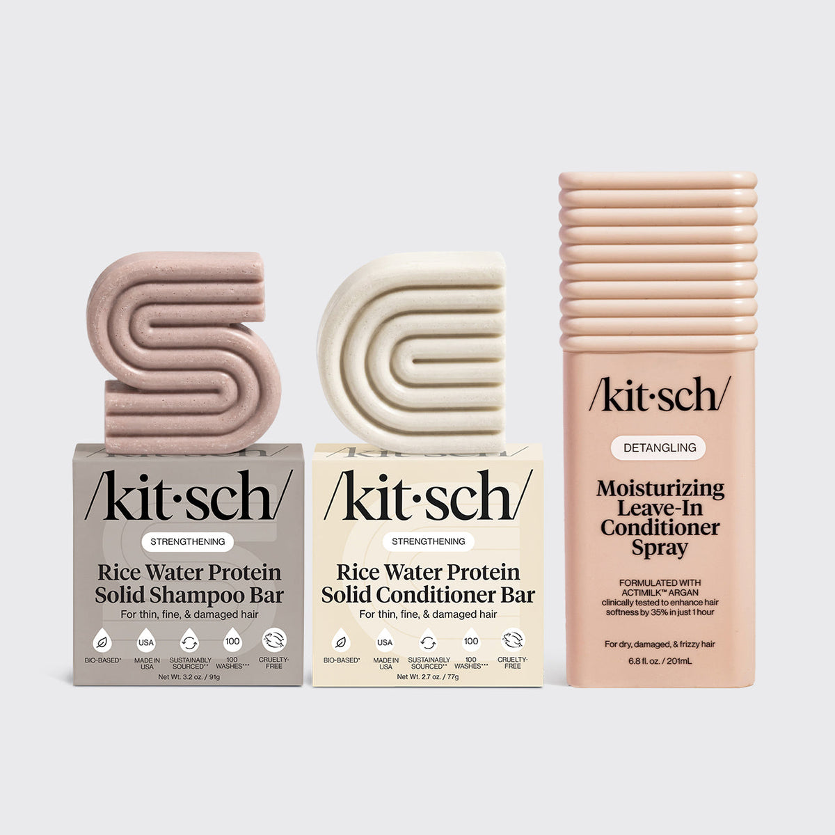 Leave In Conditioner & Rice Water Shampoo + Conditioner Bundle