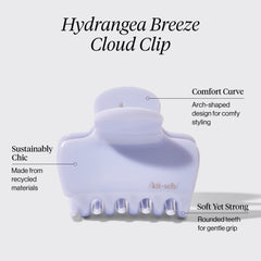 Hydrangea Breeze Cloud Claw Clip - Medium