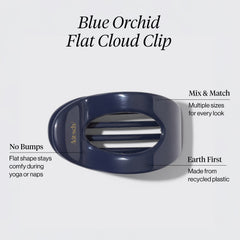 Blue Orchid Flat Cloud Clip - Large