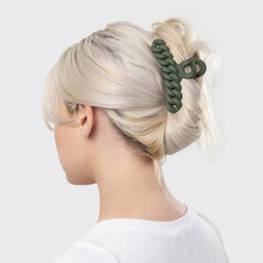 Black & Moss Chain Claw Clips 3pc Set