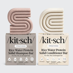 Rice Water Shampoo & Conditioner Bar Combo for Hair Growth