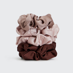 Cameo Satin Sleep Scrunchies 5pc Set