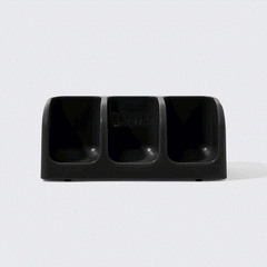 Black Self-Draining Soap Dish
