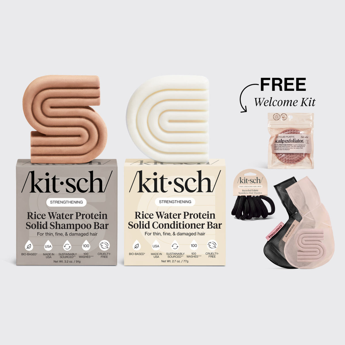 Free Welcome Kit Shampoo & Conditioner Bars Combo